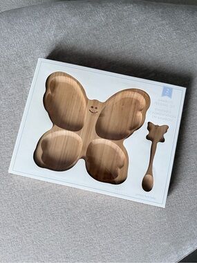 Pottery Barn Kids Bamboo Feeding Set - New